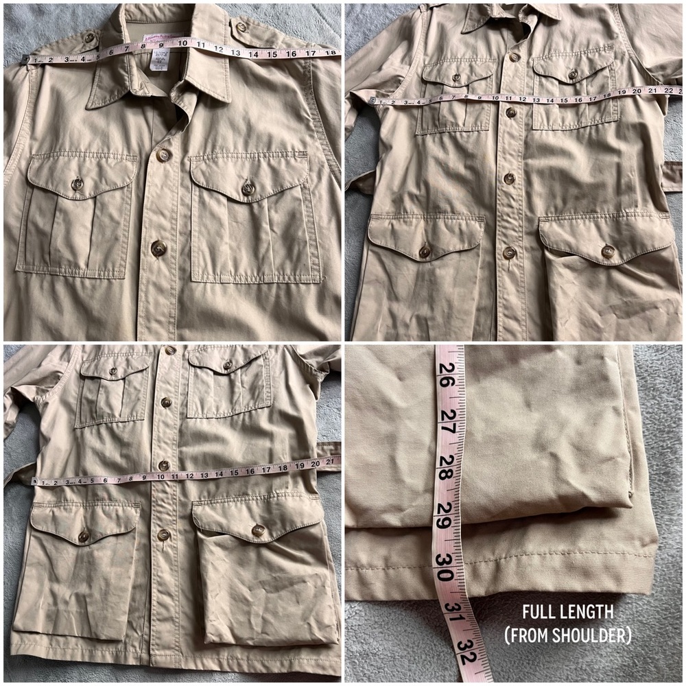 Filson Vintage Safari Bush JacShirt Shacket Lightweight Belted Jacket Style 53 - Picture 17 of 17